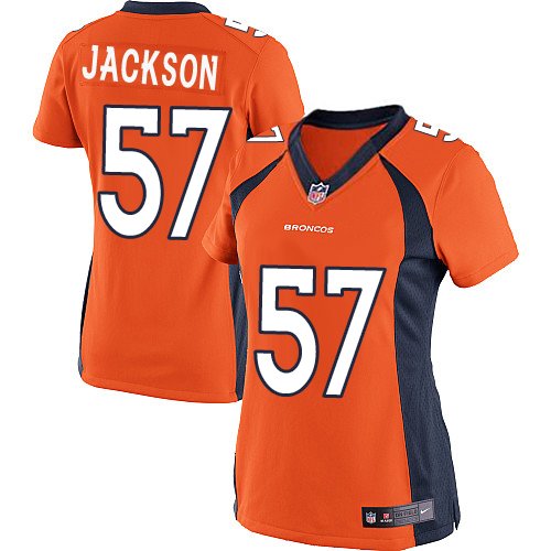 Women's Elite Tom Jackson Nike Jersey Orange Home - #57 NFL Denver Broncos